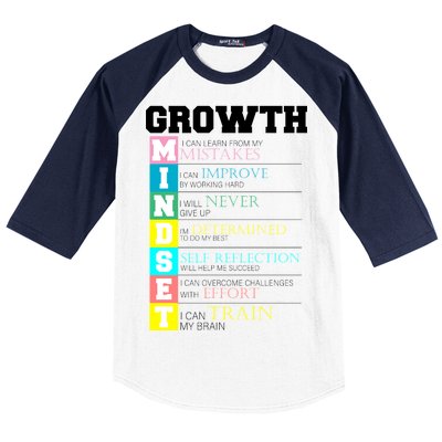 Growth New Mindset And Resolution  Baseball Sleeve Shirt