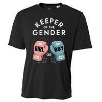 Gender Reveal Party Keeper Of Gender Boxing Cooling Performance Crew T-Shirt