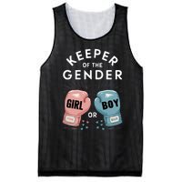 Gender Reveal Party Keeper Of Gender Boxing Mesh Reversible Basketball Jersey Tank