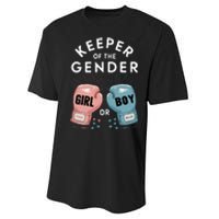 Gender Reveal Party Keeper Of Gender Boxing Performance Sprint T-Shirt