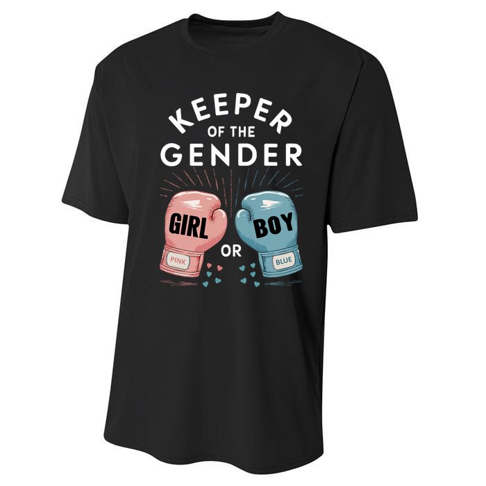 Gender Reveal Party Keeper Of Gender Boxing Performance Sprint T-Shirt