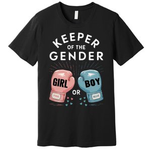 Gender Reveal Party Keeper Of Gender Boxing Premium T-Shirt