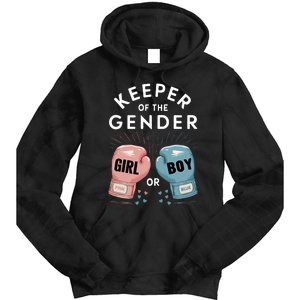 Gender Reveal Party Keeper Of Gender Boxing Tie Dye Hoodie