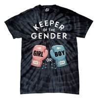 Gender Reveal Party Keeper Of Gender Boxing Tie-Dye T-Shirt