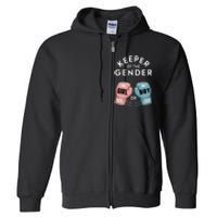 Gender Reveal Party Keeper Of Gender Boxing Full Zip Hoodie