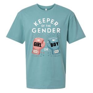 Gender Reveal Party Keeper Of Gender Boxing Sueded Cloud Jersey T-Shirt