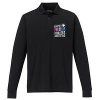 Gender Reveal Party Quote For A Basketball Player Performance Long Sleeve Polo