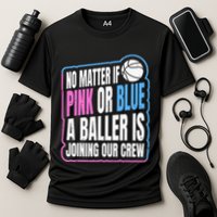 Gender Reveal Party Quote For A Basketball Player Cooling Performance Crew T-Shirt