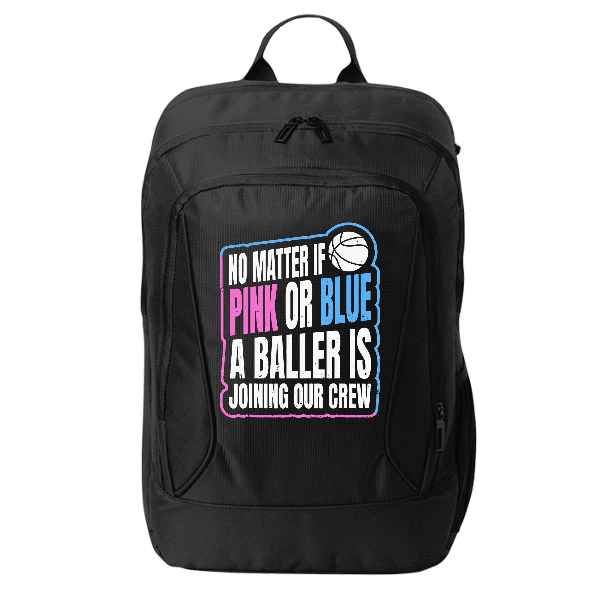 Gender Reveal Party Quote For A Basketball Player City Backpack