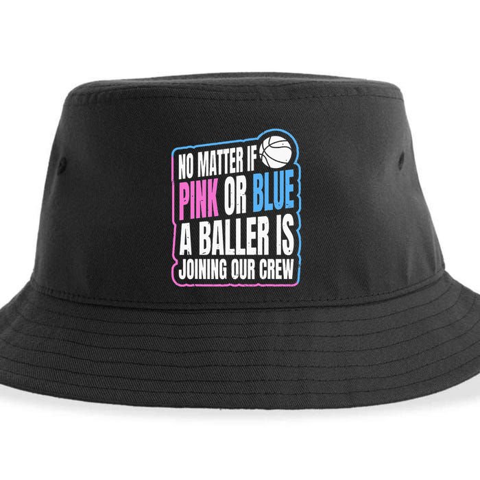 Gender Reveal Party Quote For A Basketball Player Sustainable Bucket Hat