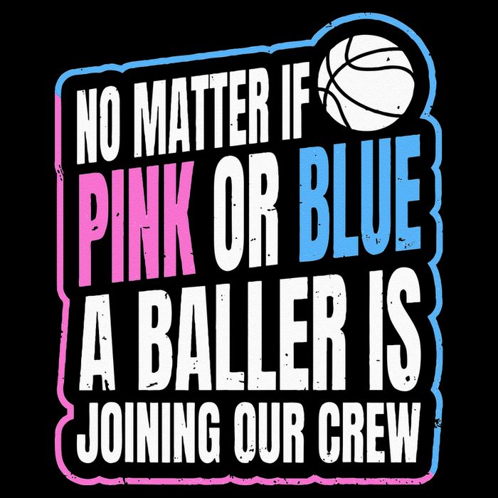 Gender Reveal Party Quote For A Basketball Player Sustainable Bucket Hat