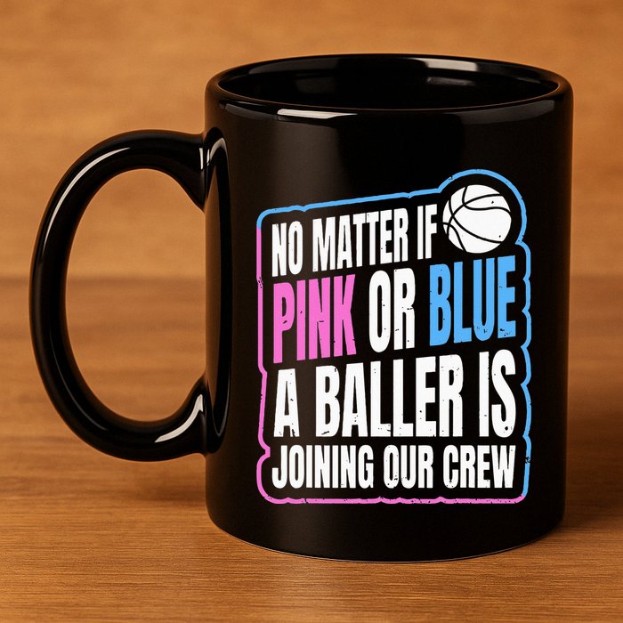 Gender Reveal Party Quote For A Basketball Player 11oz C Handle Ceramic Mug