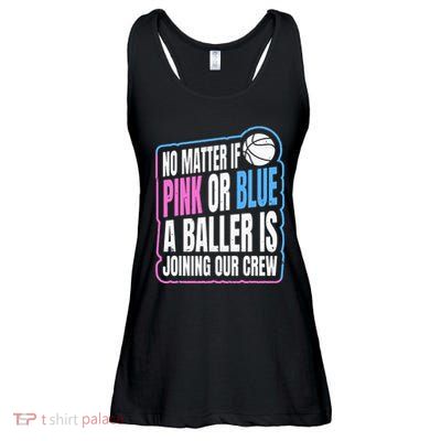 Gender Reveal Party Quote For A Basketball Player Ladies Essential Flowy Tank