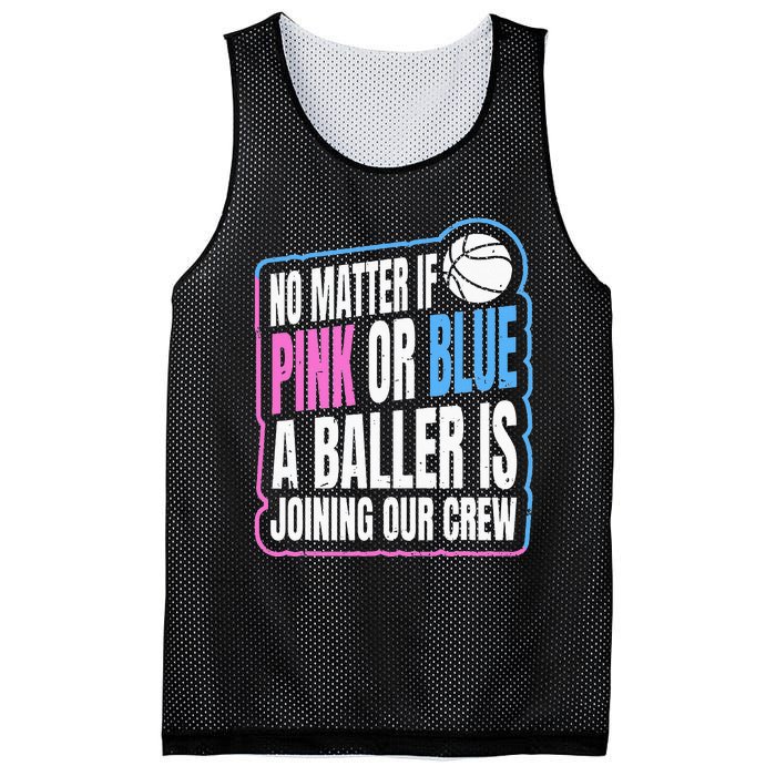 Gender Reveal Party Quote For A Basketball Player Mesh Reversible Basketball Jersey Tank