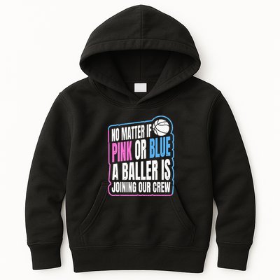 Gender Reveal Party Quote For A Basketball Player Kids Hoodie