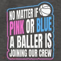 Gender Reveal Party Quote For A Basketball Player Vector Backpack