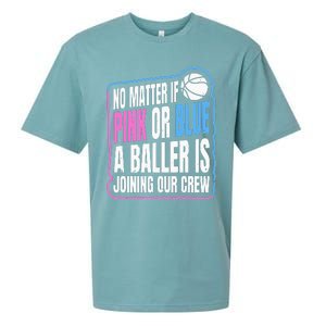 Gender Reveal Party Quote For A Basketball Player Sueded Cloud Jersey T-Shirt