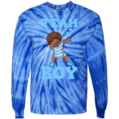 Gender Reveal Party Team Boy Tie-Dye Long Sleeve Shirt