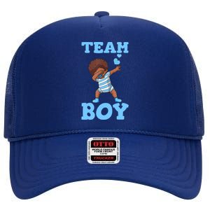 Gender Reveal Party Team Boy High Crown Mesh Back Trucker Hat