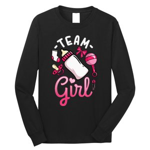 Gender Reveal Party Team Girl Long Sleeve Shirt