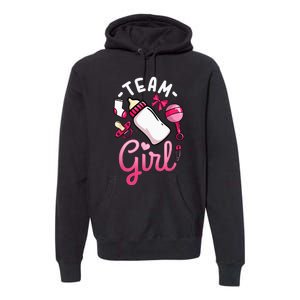 Gender Reveal Party Team Girl Premium Hoodie