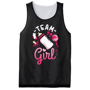 Gender Reveal Party Team Girl Mesh Reversible Basketball Jersey Tank