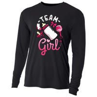 Gender Reveal Party Team Girl Cooling Performance Long Sleeve Crew