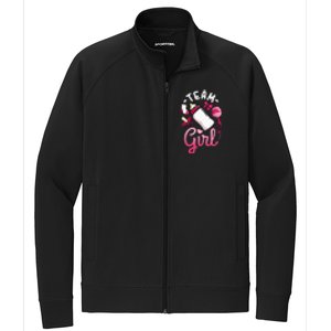 Gender Reveal Party Team Girl Stretch Full-Zip Cadet Jacket