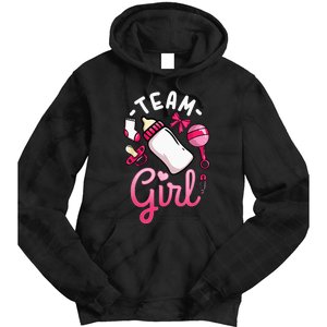 Gender Reveal Party Team Girl Tie Dye Hoodie