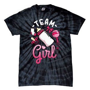 Gender Reveal Party Team Girl Tie-Dye T-Shirt