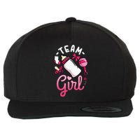 Gender Reveal Party Team Girl Wool Snapback Cap