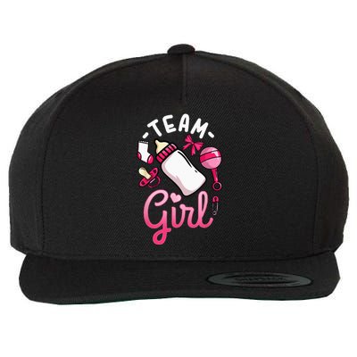 Gender Reveal Party Team Girl Wool Snapback Cap