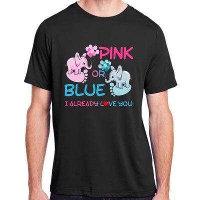 Gender Reveal Pink Or Blue Boy Or Girl Party Supplies Family Adult ChromaSoft Performance T-Shirt