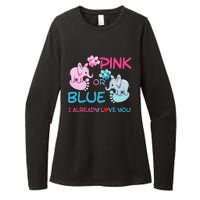 Gender Reveal Pink Or Blue Boy Or Girl Party Supplies Family Womens CVC Long Sleeve Shirt