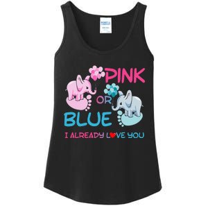 Gender Reveal Pink Or Blue Boy Or Girl Party Supplies Family Ladies Essential Tank