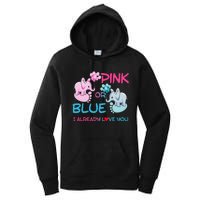 Gender Reveal Pink Or Blue Boy Or Girl Party Supplies Family Women's Pullover Hoodie