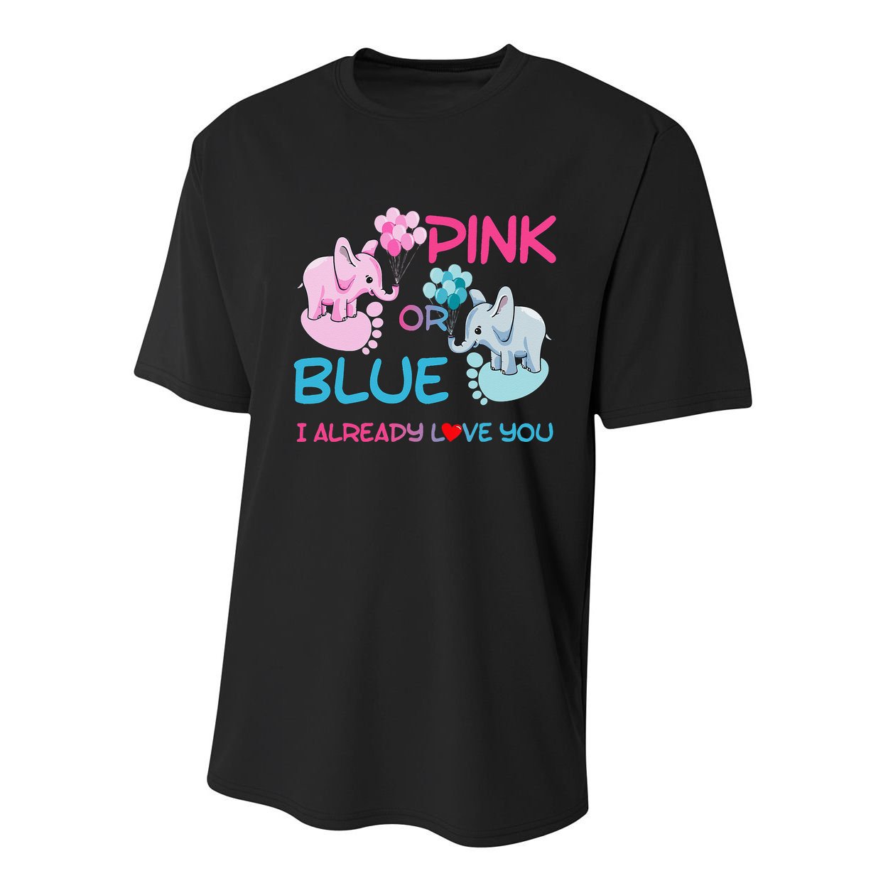 Gender Reveal Pink Or Blue Boy Or Girl Party Supplies Family Youth Performance Sprint T-Shirt
