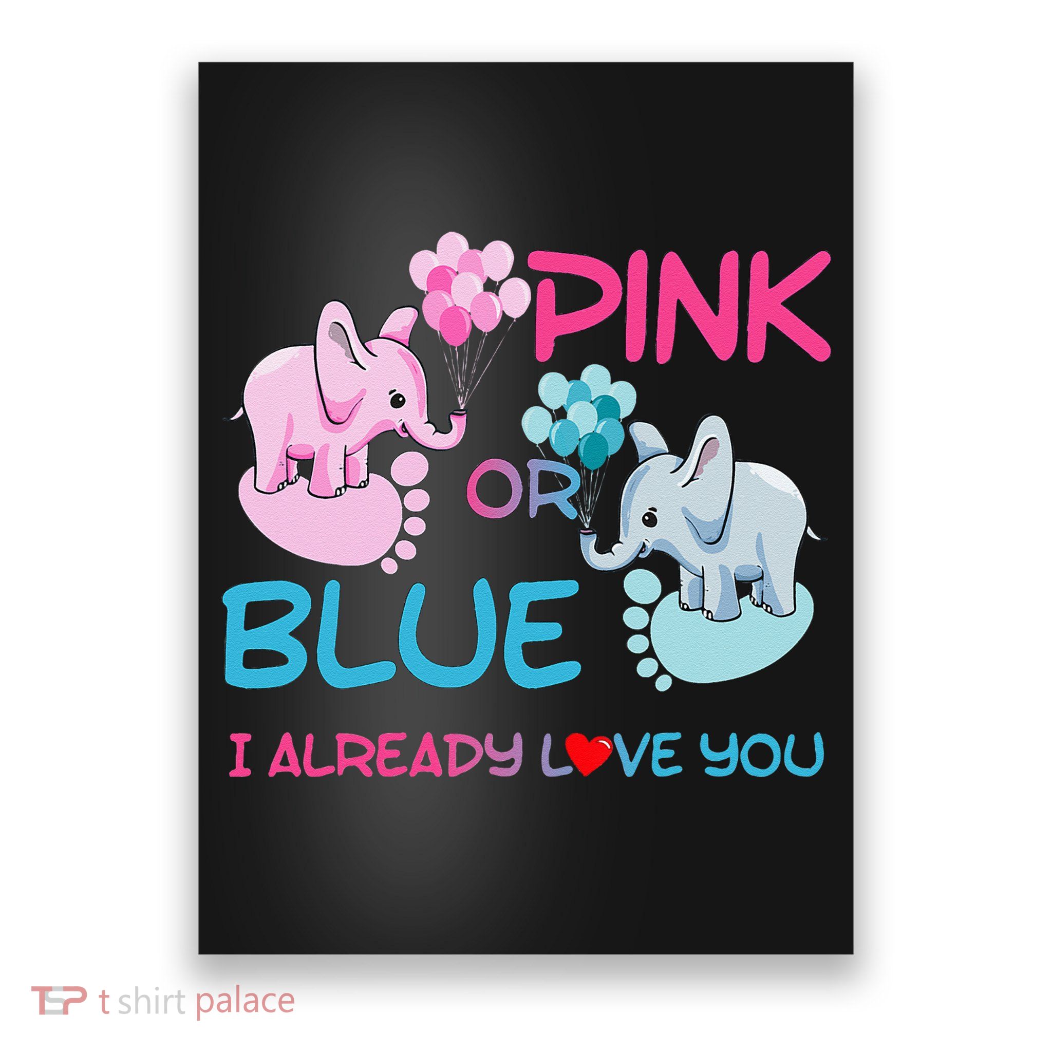 Gender Reveal Pink Or Blue Boy Or Girl Party Supplies Family Poster