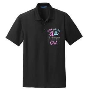 Gender reveal pink or blue love you but awesome if were Dry Zone Grid Polo