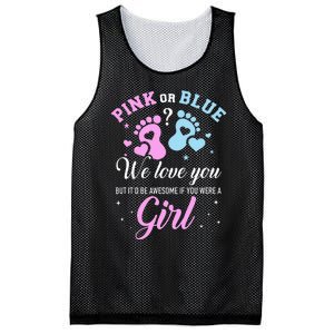 Gender reveal pink or blue love you but awesome if were Mesh Reversible Basketball Jersey Tank