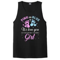 Gender reveal pink or blue love you but awesome if were PosiCharge Competitor Tank