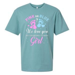 Gender reveal pink or blue love you but awesome if were Sueded Cloud Jersey T-Shirt