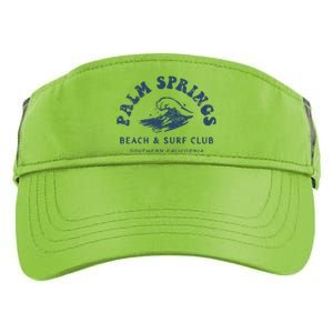 Groovy Retro Palm Springs Beach Surf Club Summer Vacations Adult Drive Performance Visor