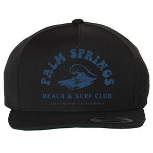 Groovy Retro Palm Springs Beach Surf Club Summer Vacations Wool Snapback Cap