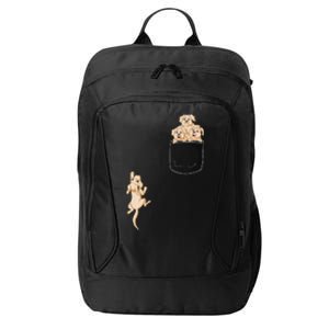 Golden Retriver Pocket City Backpack