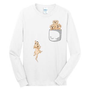 Golden Retriver Pocket Tall Long Sleeve T-Shirt