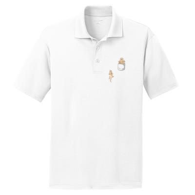 Golden Retriver Pocket PosiCharge RacerMesh Polo