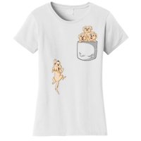 Golden Retriver Pocket Women's T-Shirt