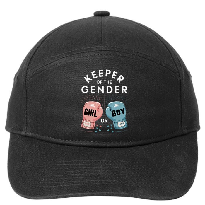 Gender Reveal Party Keeper Of Gender Boxing 7-Panel Snapback Hat