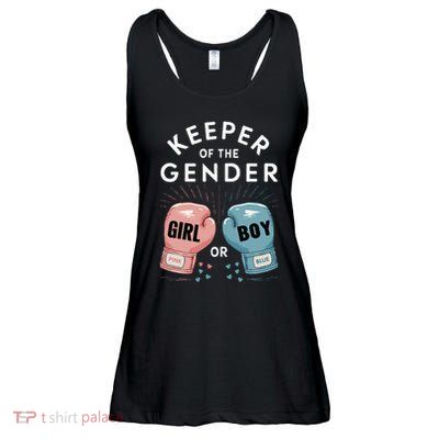 Gender Reveal Party Keeper Of Gender Boxing Ladies Essential Flowy Tank